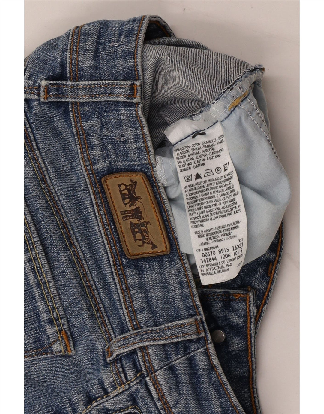 Γυναικείο Σορτς Levi's 570 Τζιν W26 Μικρό Μπλε Βαμβακερό