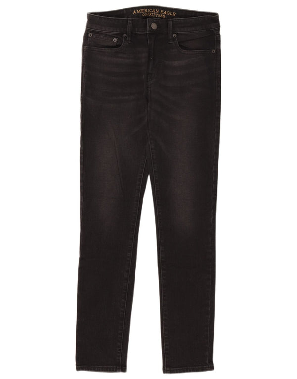 American Eagle Γυναικείο Skinny Jeans W30 L30 μαύρο βαμβακερό