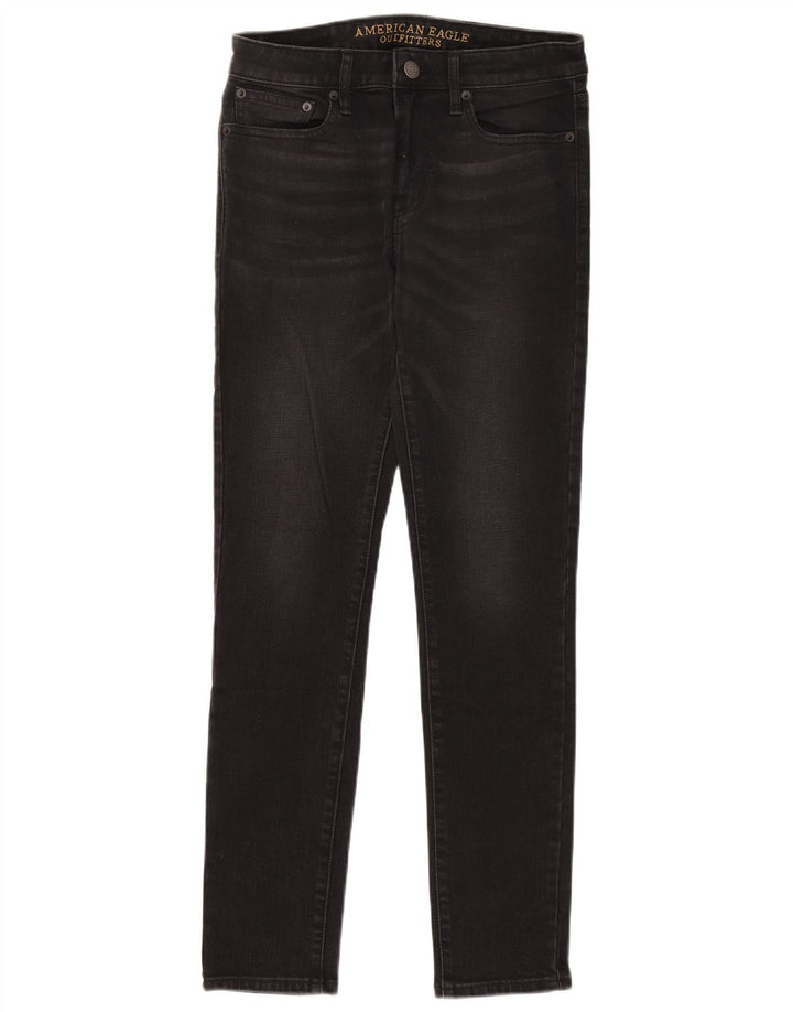 American Eagle Γυναικείο Skinny Jeans W30 L30 μαύρο βαμβακερό
