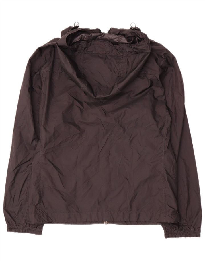 Uniqlo Γυναικείο μπουφάν βροχής με κουκούλα UK 10 Small Black Polyester