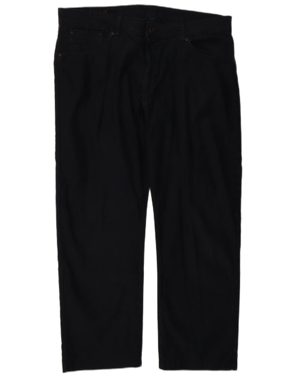 Ανδρικό ίσιο casual παντελόνι Marlboro Classics W38 L30 Navy Blue βαμβακερό