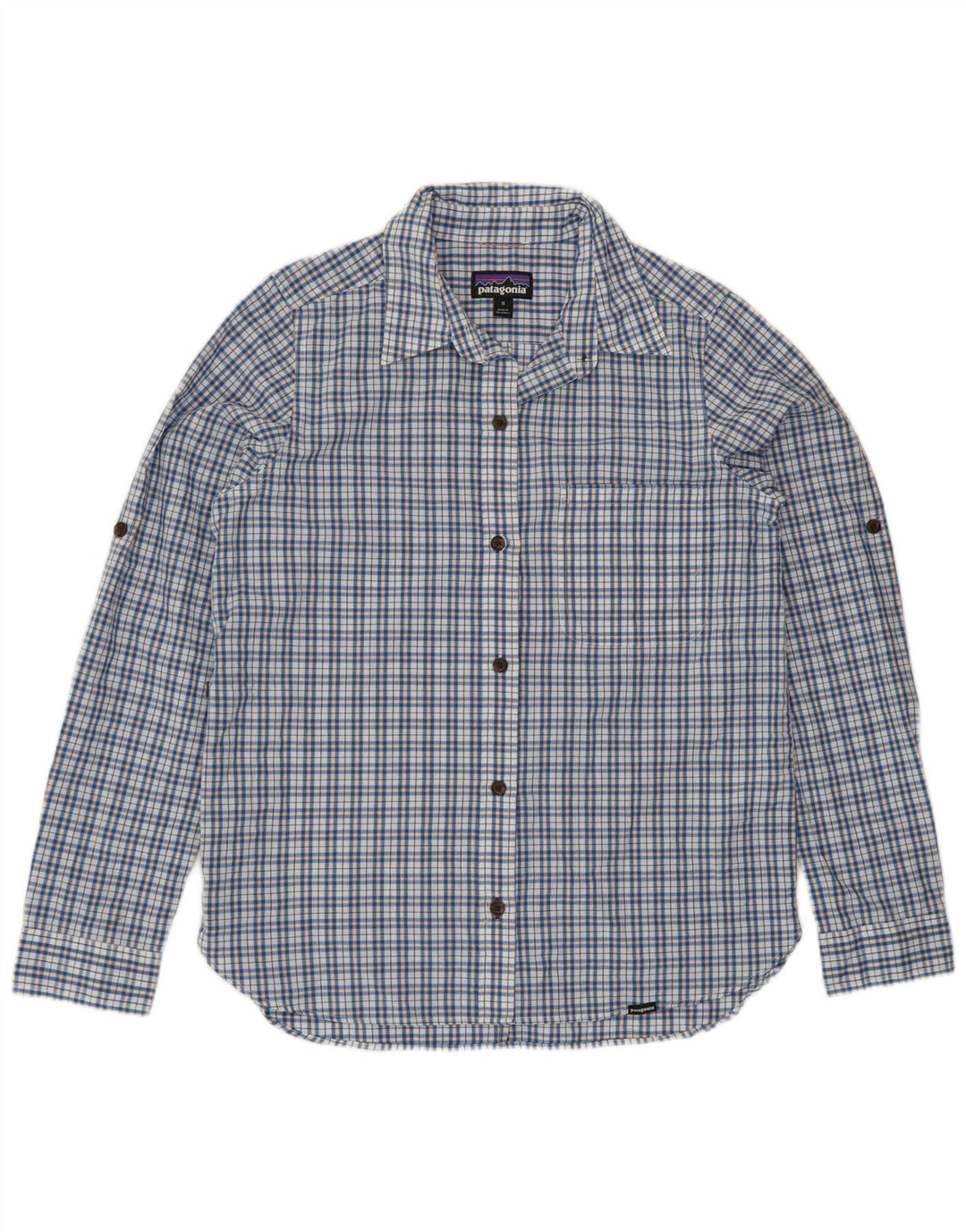 Γυναικείο Πουκάμισο Patagonia UK 14 Medium Blue Check Cotton