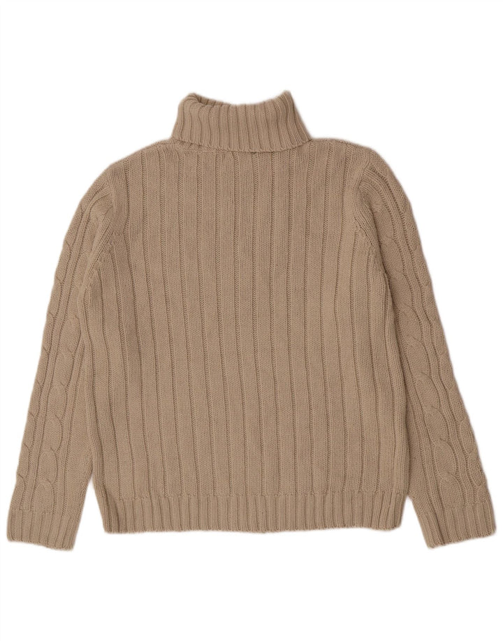 Ανδρικό πουλόβερ Zara Roll Neck Jumper Μεγάλο Μπεζ