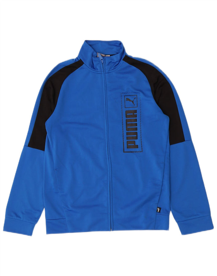 Puma Boys Graphic αθλητική φόρμα Top Jacket 13-14 Years Blue Colourblock