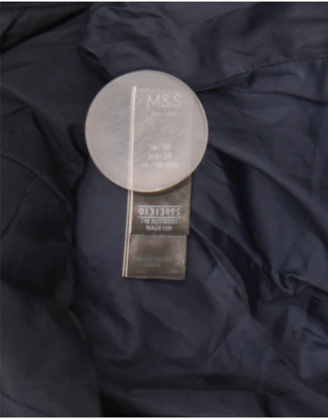Marks & Spencer Γυναικείο καπιτονέ μπουφάν με επένδυση UK 10 Small Navy Blue