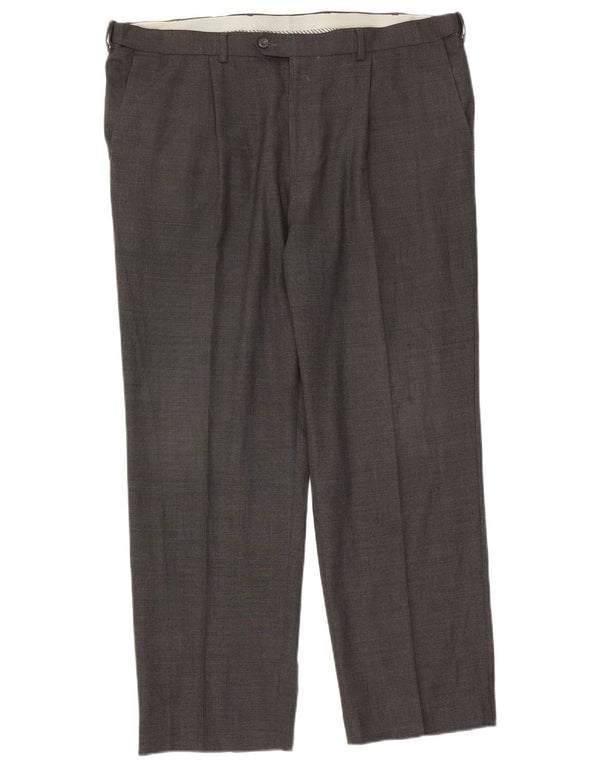 Ανδρικό ίσιο casual παντελόνι Marks & Spencer W40 L31 Γκρι μαλλί