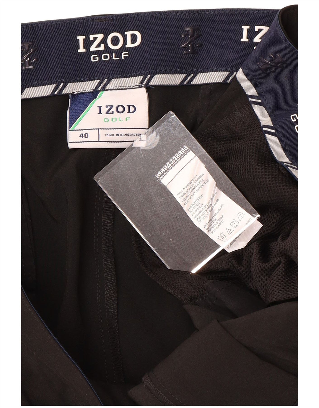 Ανδρικό σορτς IZOD Golf Cargo W40 XL Μαύρο πολυεστέρα