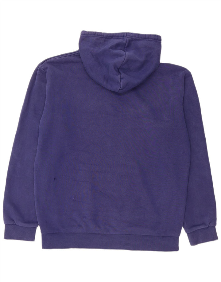 Adidas Ανδρικό φούτερ με κουκούλα, μεσαίο μπλε βαμβακερό