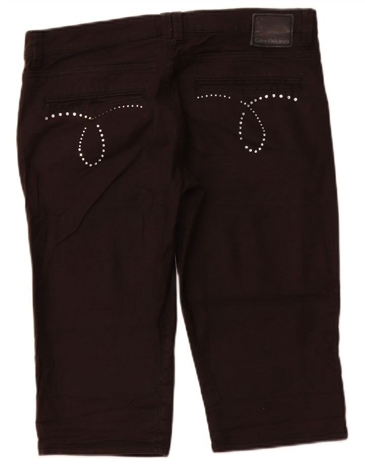 Γυναικεία βερμούδα Calvin Klein W31 Βαμβακερό μεσαίο καφέ