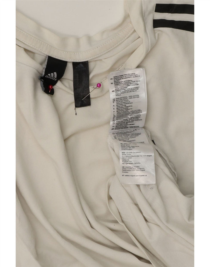 Ανδρικό T-Shirt ADIDAS Top Small White Βαμβακερό