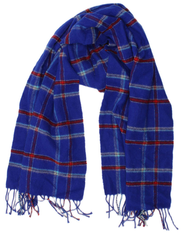 Ανδρικό πλεκτό κασκόλ Jack Wills One Size Μπλε καρό Classic