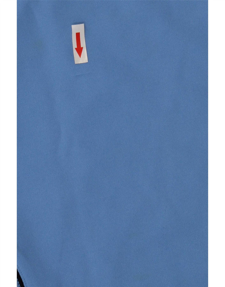 Ανδρικό γραφικό μπλουζάκι Asics Top Medium Blue Colorblock Πολυεστέρας