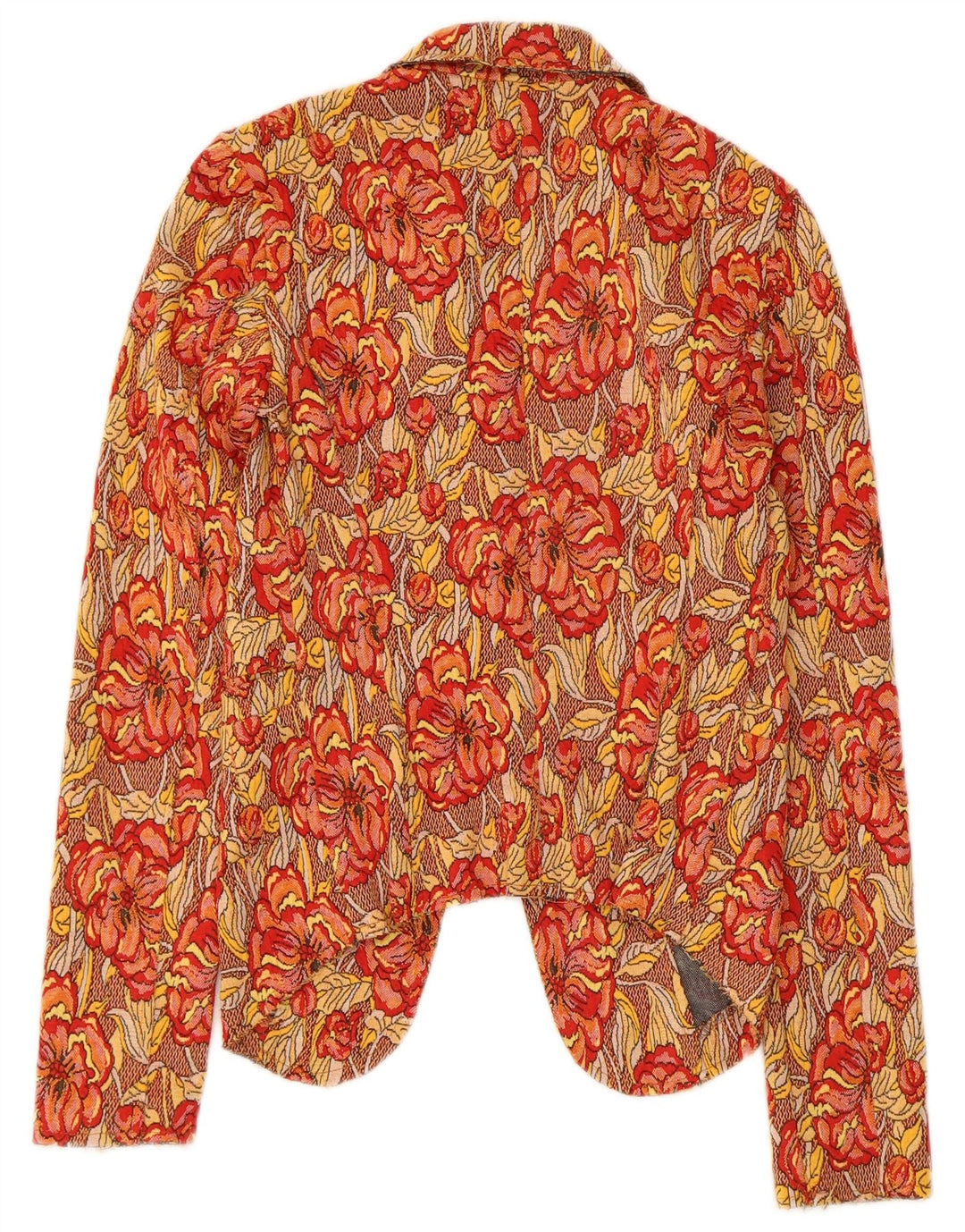 Vintage γυναικείο σακάκι 1 κουμπιού Blazer UK 10 Small πολύχρωμο Floral