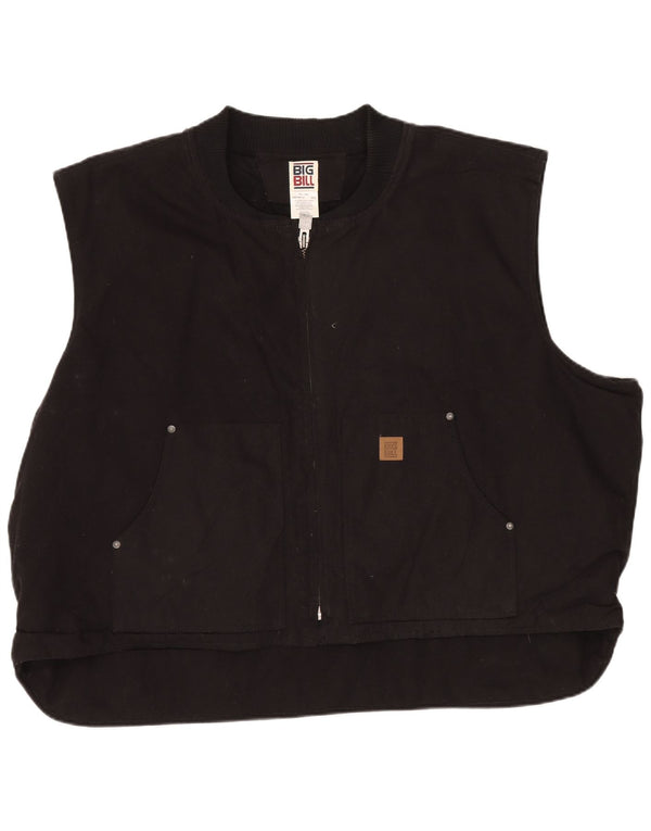 Vintage Ανδρικό Gilet UK 50 5XL Μαύρο βαμβακερό