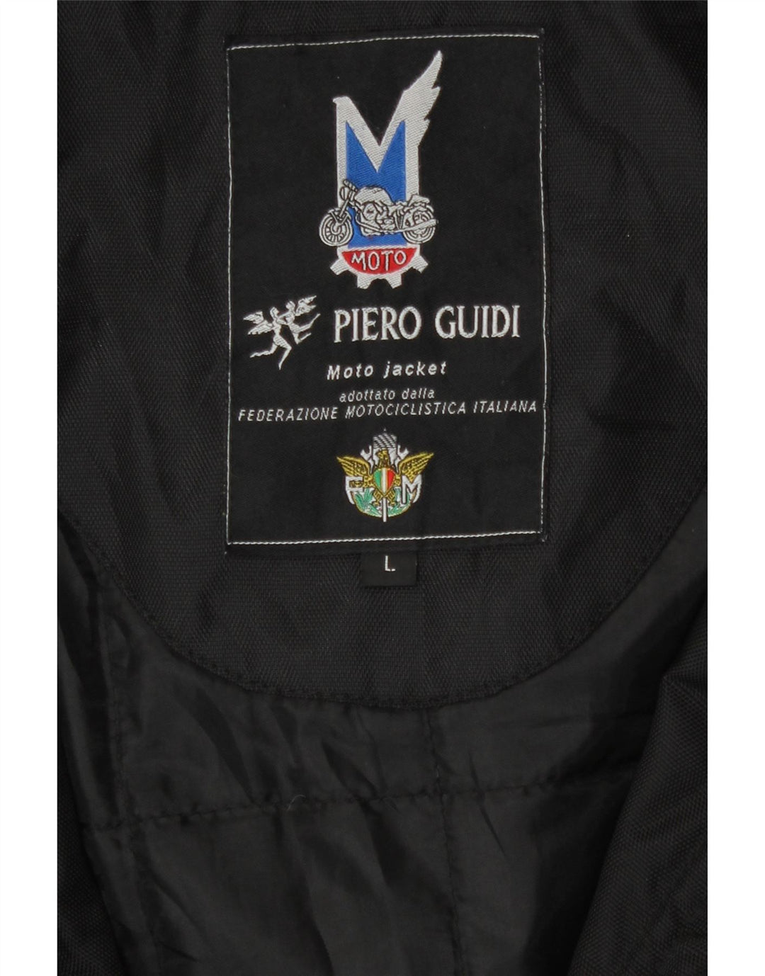 Piero Guidi Ανδρικό κουκούλα Utility Jacket UK 40 Large Black Nylon