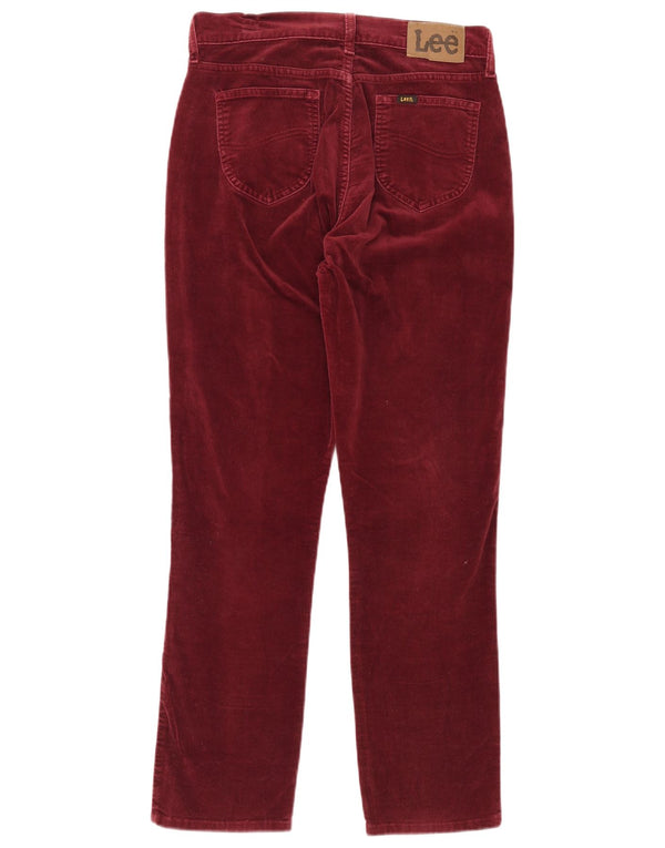 Lee Mens Dallas Straight Casual Παντελόνι W33 L28 Βουργουνδί Βαμβακερό