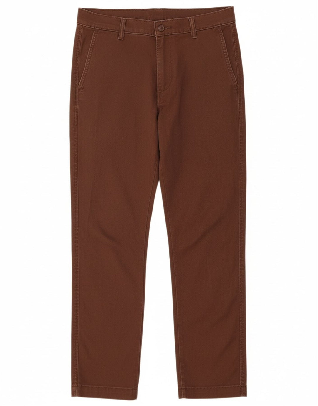 LEVI'S Womens Slim Chino Trousers W32 L30 Brown Cotton