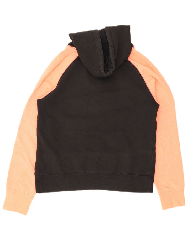 Hurley Γυναικεία γραφικά υπερμεγέθη Hoodie Jumper UK 10 Small Black Colourblock