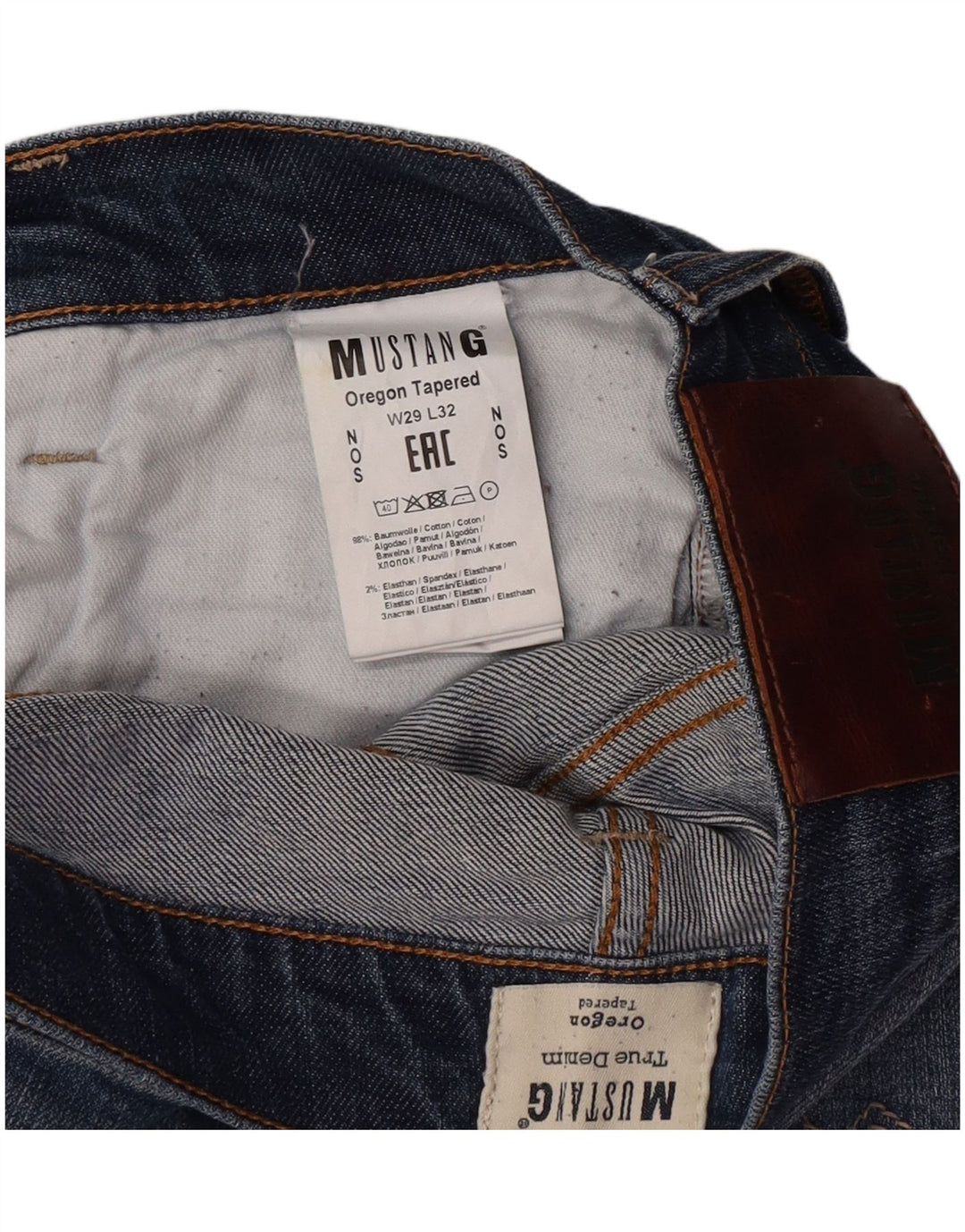 Mustang Γυναικείο Slim Jeans W29 L32 Μπλε βαμβακερό