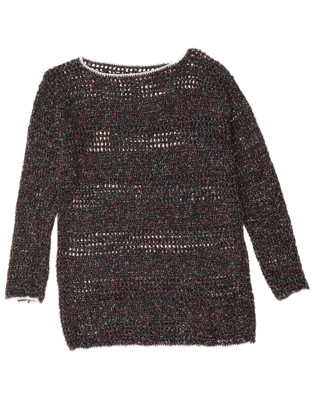 VINTAGE Γυναικείο πουλόβερ με λαιμόκαυστο UK 12 μεσαίου χρώματος