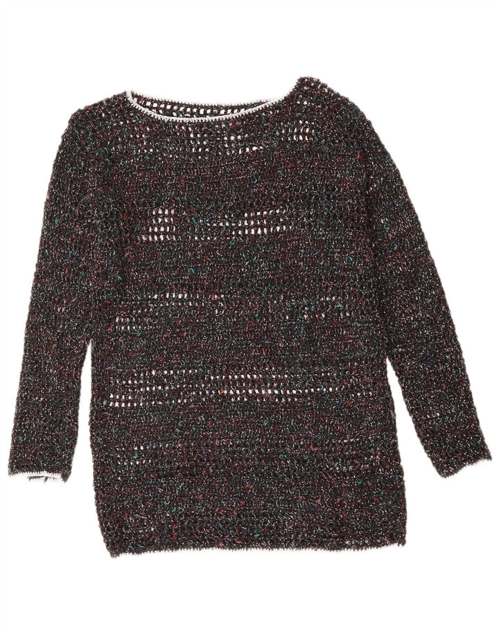 VINTAGE Γυναικείο πουλόβερ με λαιμόκαυστο UK 12 μεσαίου χρώματος