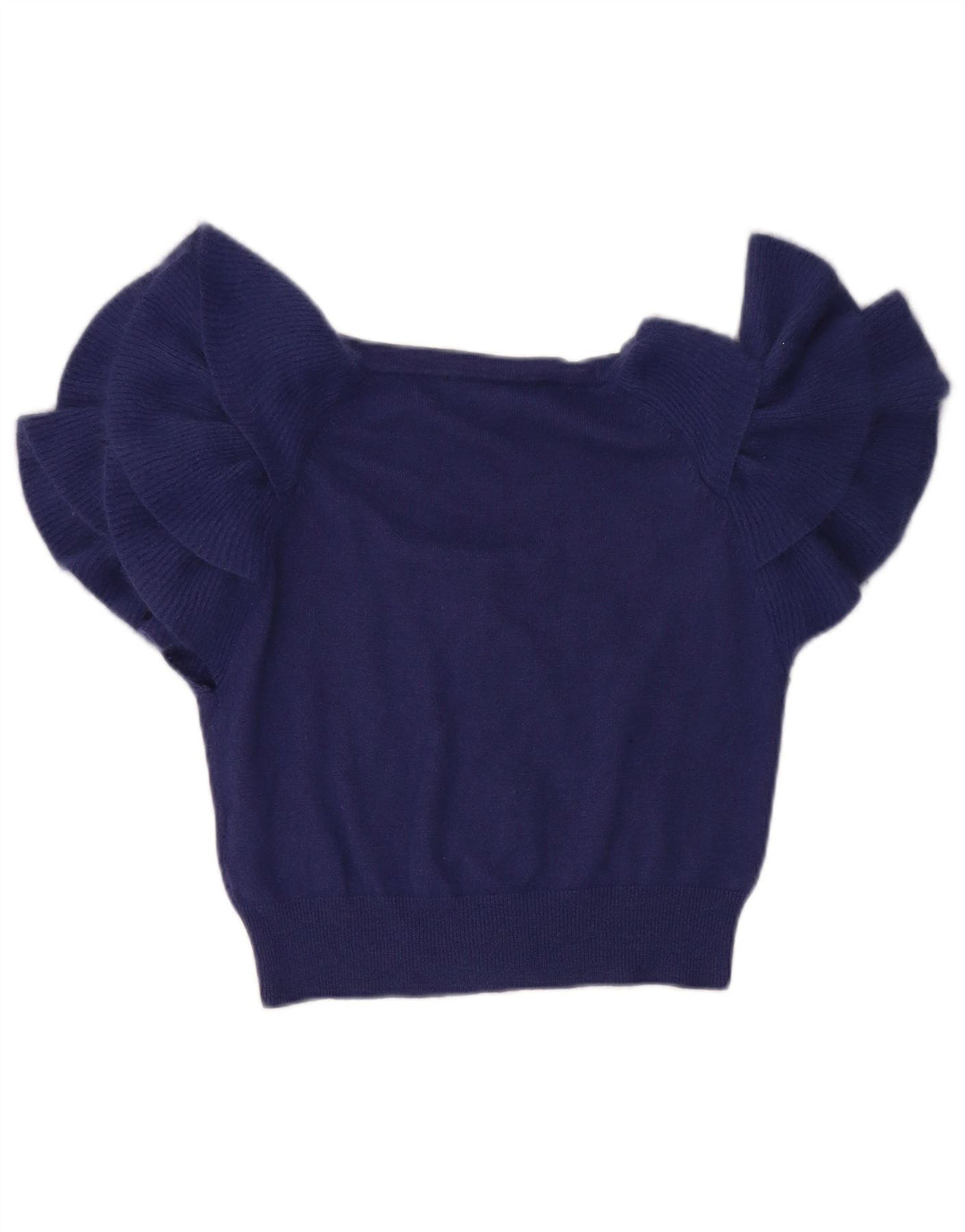 ΓΑΛΛΙΚΗ ΣΥΝΔΕΣΗ Γυναικεία κοντομάνικα Bolero Jumper UK 12 Medium Navy Blue