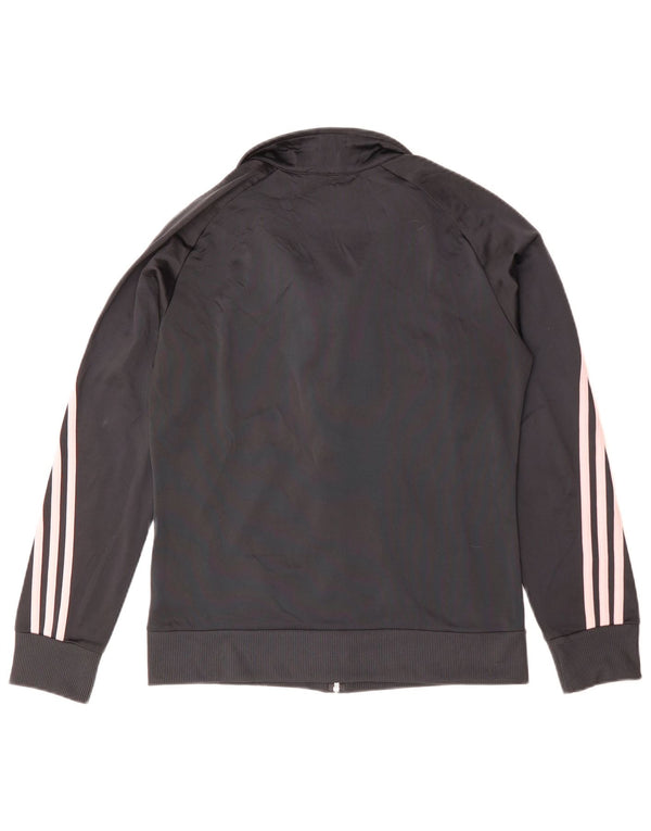 Γυναικεία αθλητική φόρμα ADIDAS Top Jacket UK 14 Medium Black Polyester