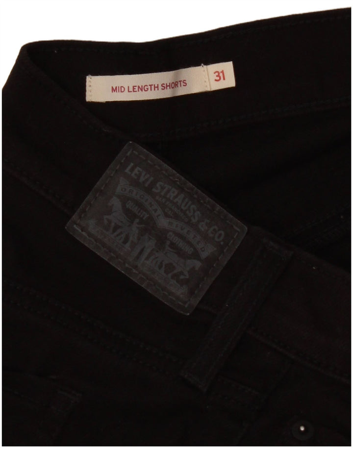 Γυναικείο τζιν σορτς LEVI'S W31 μεσαίο μαύρο