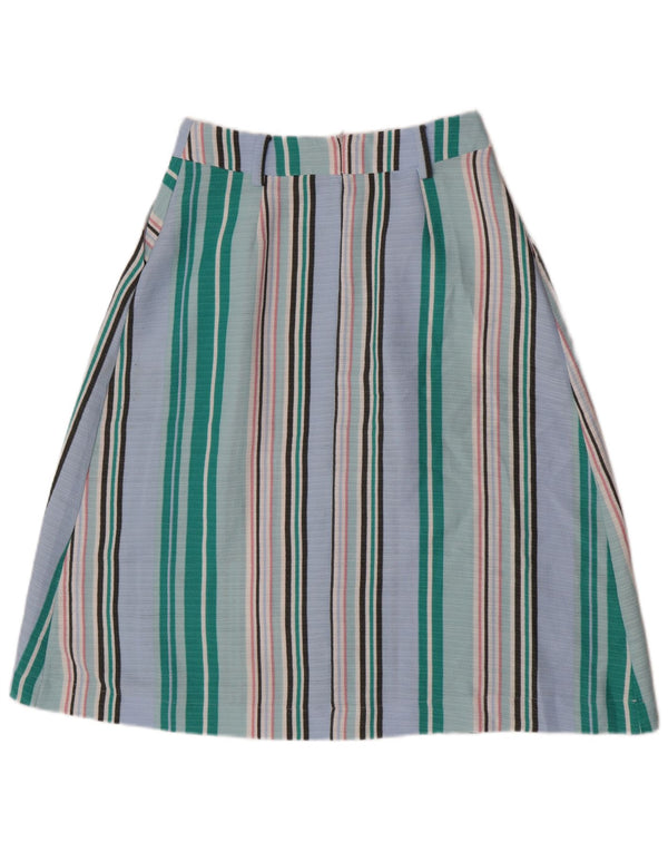 Γυναικεία φούστα Oasis A-Line UK 10 Small W27 μπλε ριγέ πολυεστέρα