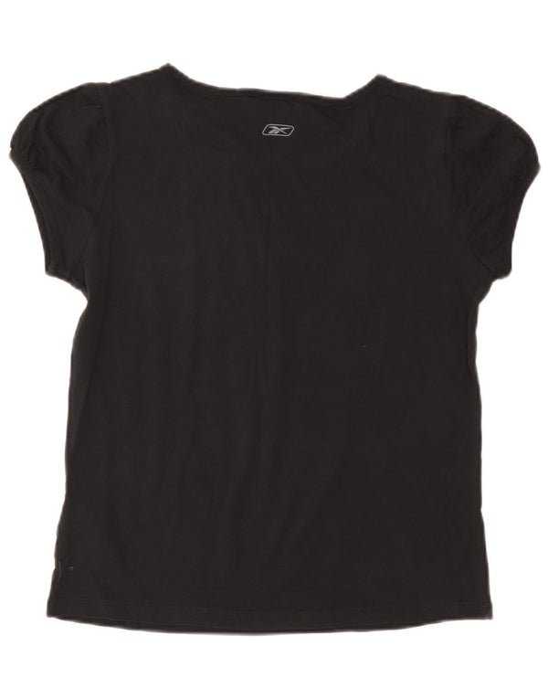 Reebok Γυναικείο T-Shirt Top UK 14 μεγάλο γκρι βαμβακερό