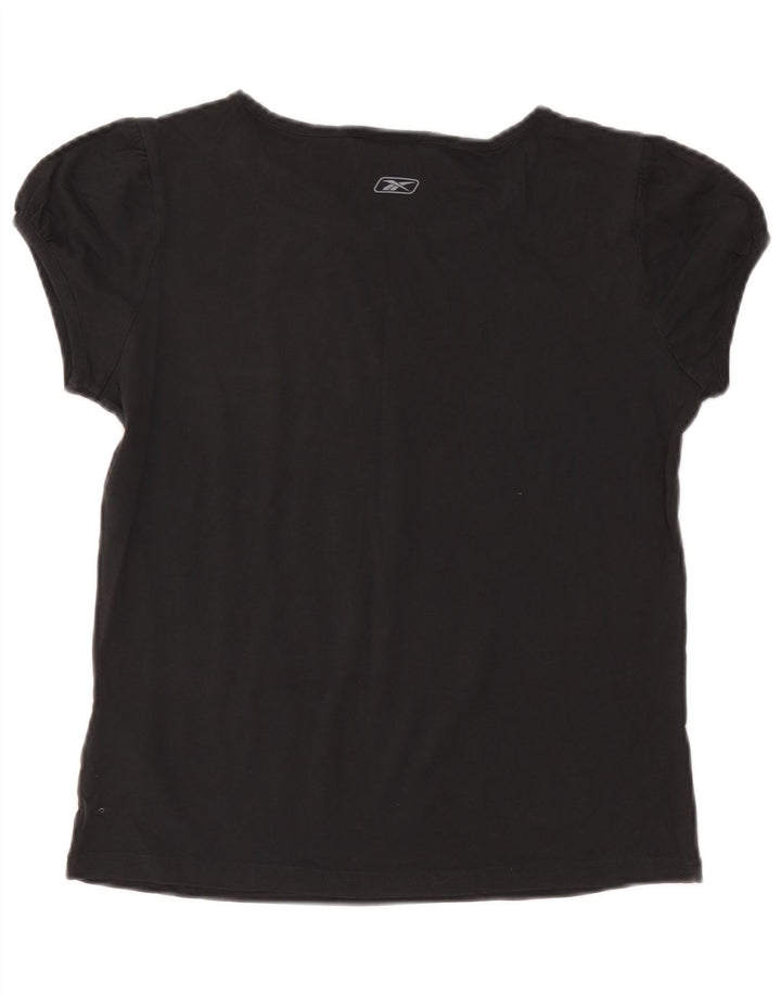 Reebok Γυναικείο T-Shirt Top UK 14 μεγάλο γκρι βαμβακερό