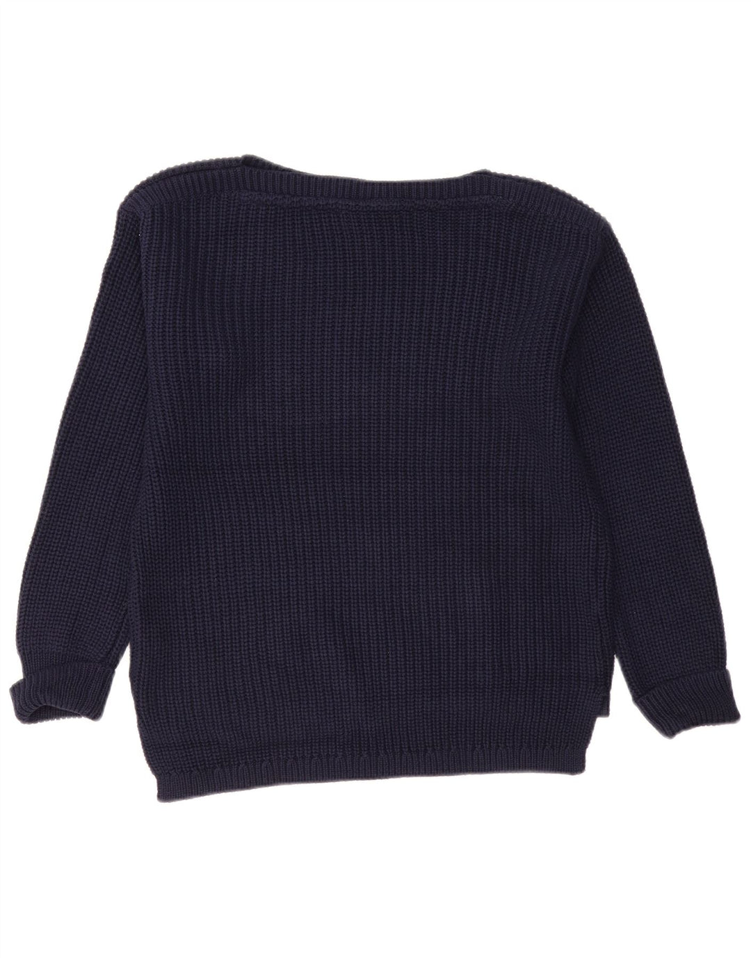 Marks & Spencer Γυναικείο πουλόβερ με λαιμόκοψη UK 14 Medium Navy Blue