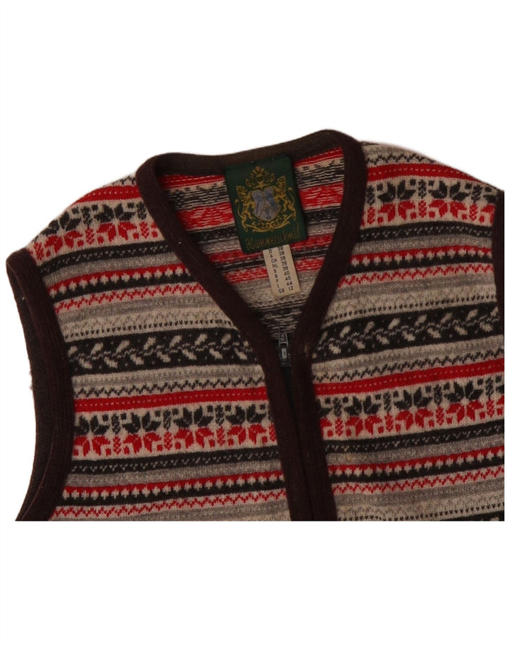HAMMERSCHMID Γυναικείο πουλόβερ ζακέτα UK 12 Medium πολύχρωμο Fair Isle