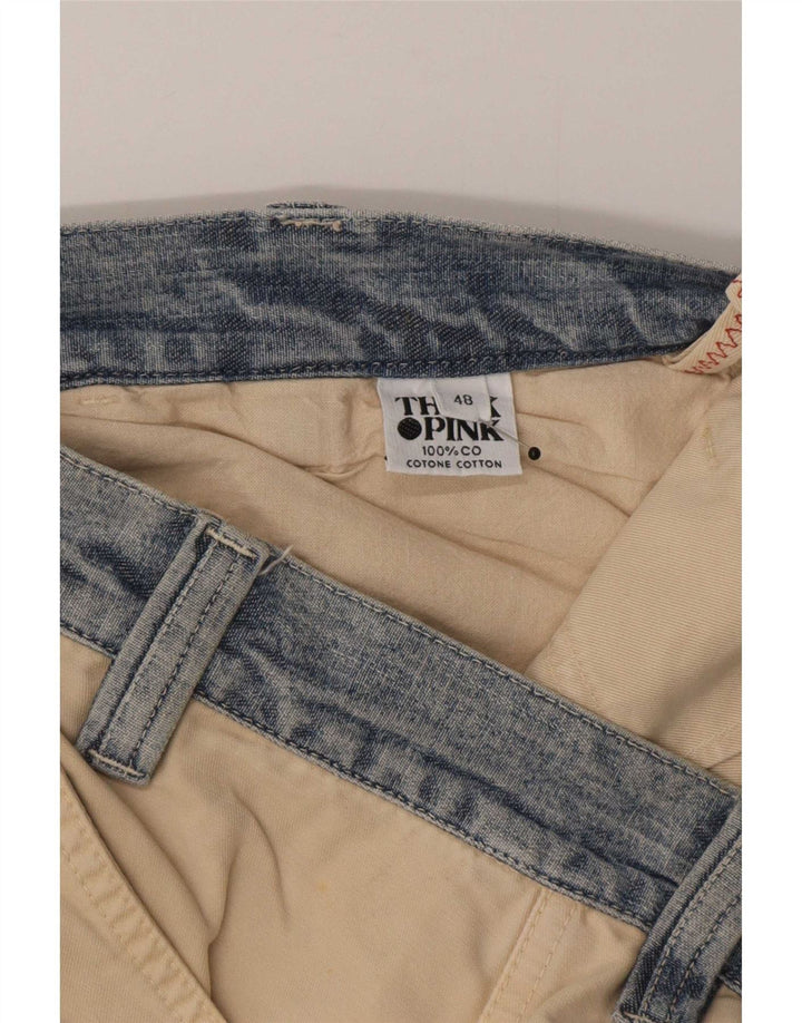 Ανδρικό παντελόνι Think Pink Regular Cargo EU 48 Medium W32 L33 Beige βαμβακερό