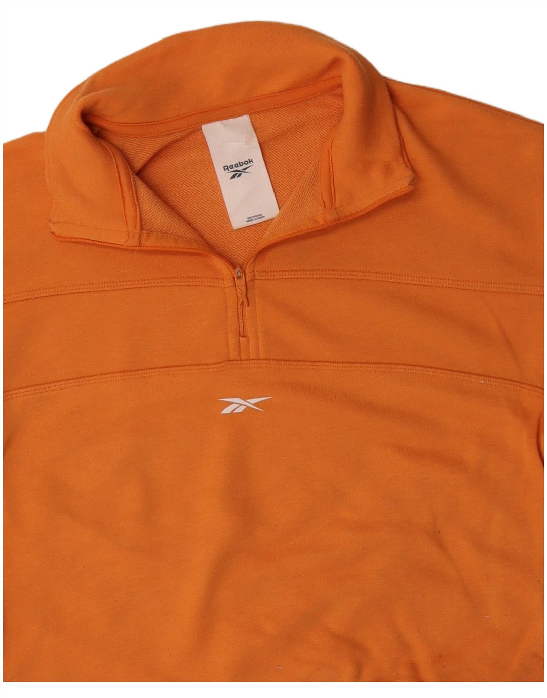REEBOK Γυναικείο φούτερ με φερμουάρ με λαιμόκοψη Jumper UK 14 Medium Orange