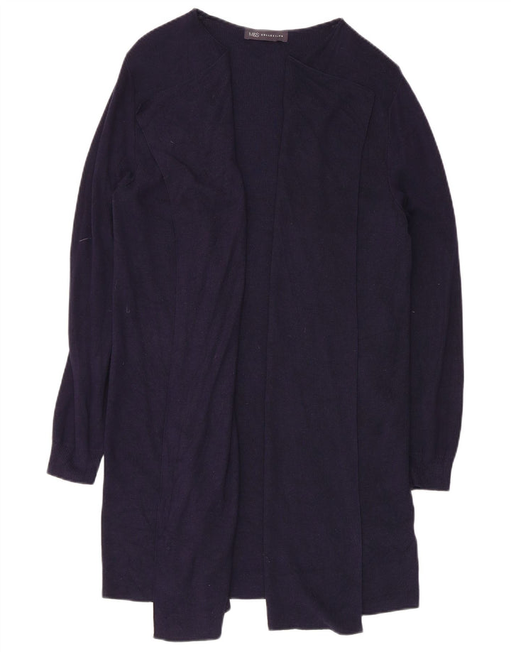 Marks & Spencer Γυναικείο πουλόβερ Longline Cardigan UK 14 Medium Navy Blue