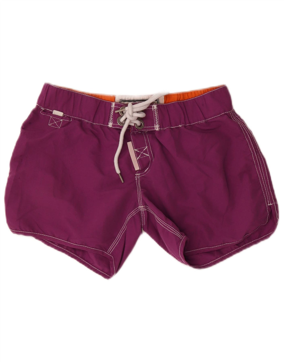 Γυναικείο γραφικό σορτς κολύμβησης Superdry UK 12 μεσαίου πορφυρού πολυεστέρα