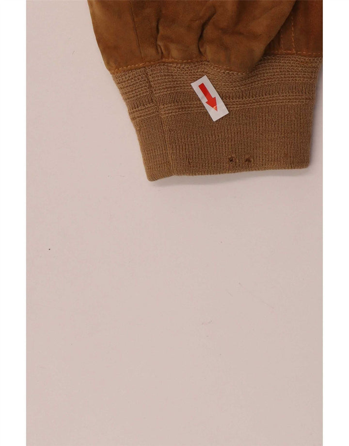 Vintage Ανδρικό Σουέντ Μπουφάν IT 52 XL Καφέ Δερμάτινο