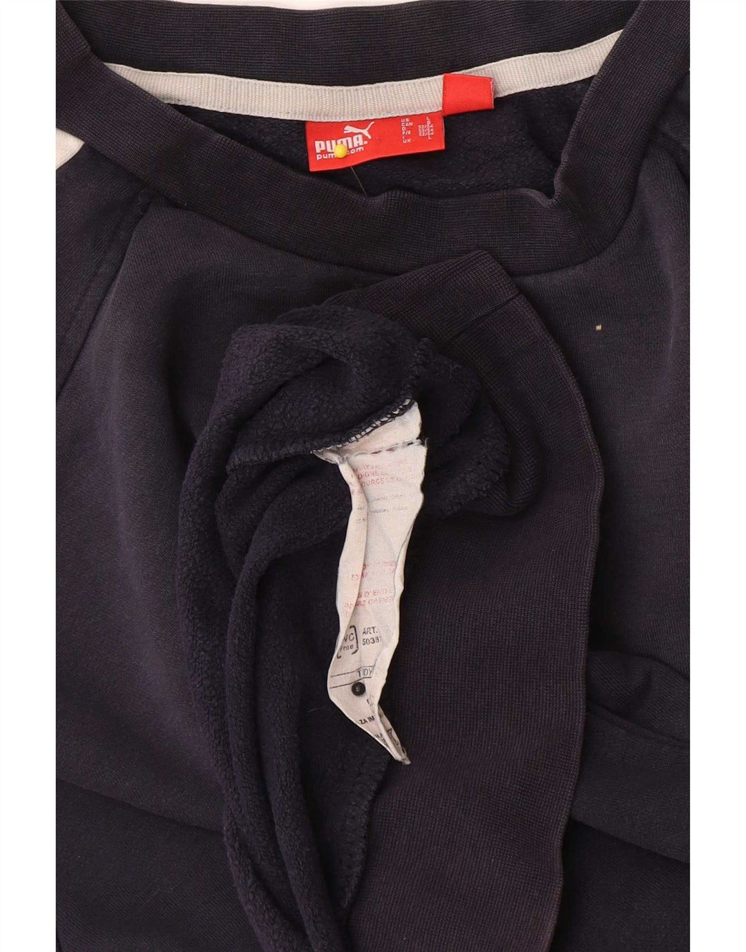 Ανδρικό φούτερ Puma Jumper Μεγάλο μπλε Navy Colourblock Βαμβακερό