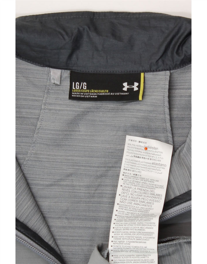Ανδρική φόρμα αθλητικής φόρμας Under Armour Loose Fit Top Jacket μεγάλο γκρι πολυεστέρα