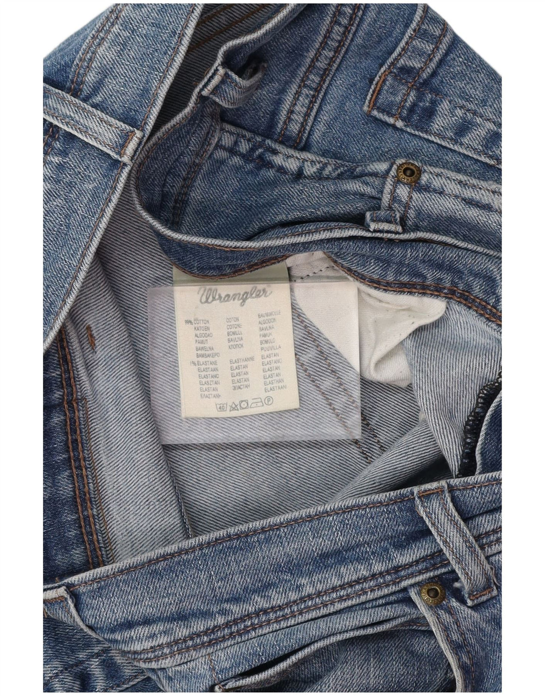 Ανδρικό τζιν WRANGLER ίσιο W36 L34 Μπλε βαμβακερό