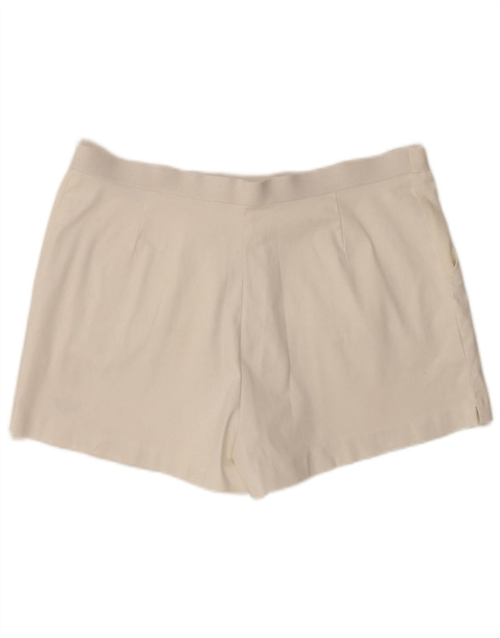 Γυναικείο σορτς Chino Adidas W34 μεγάλο λευκό πολυεστέρα
