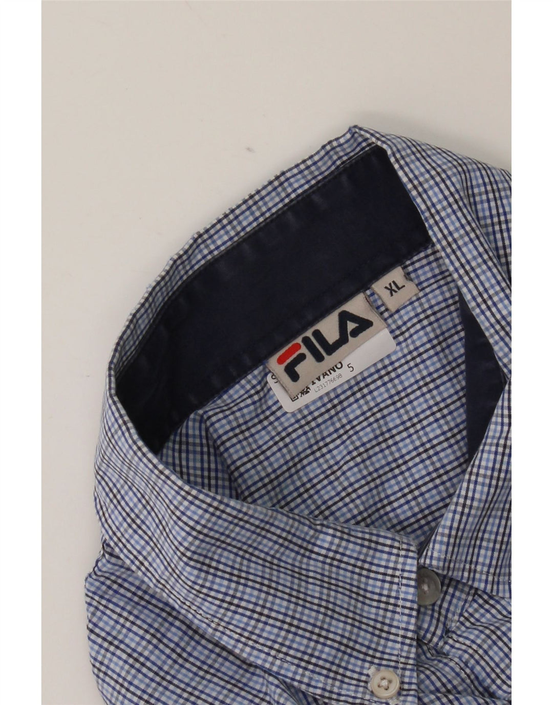 Ανδρικό πουκάμισο Fila XL Blue Check
