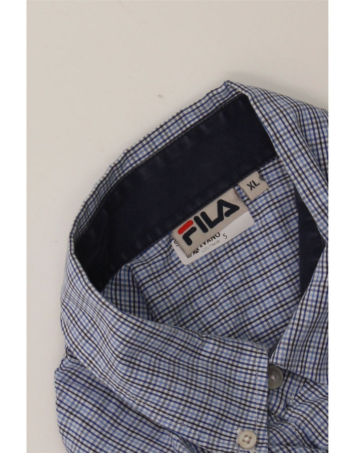 Ανδρικό πουκάμισο Fila XL Blue Check
