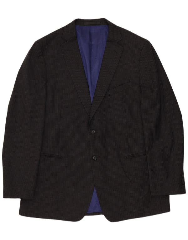Marks & Spencer Ανδρικό σακάκι σακάκι με 2 κουμπιά UK 44 XL Grey Pinstripe