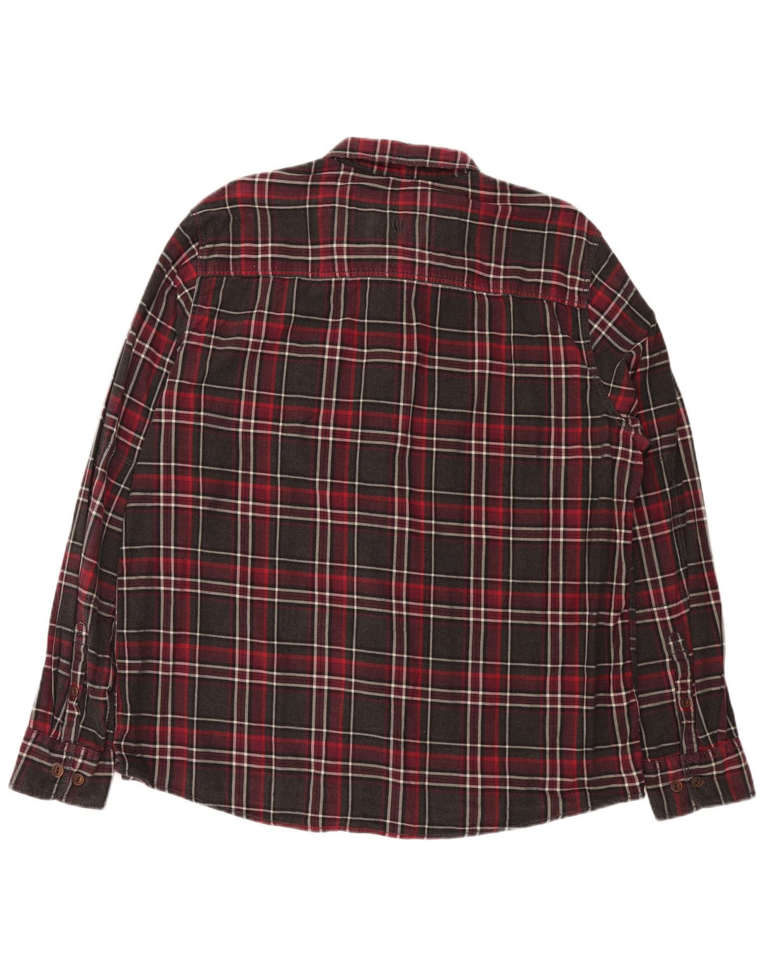 FAT FACE Mens Flannel Shirt XL Red Check Cotton
