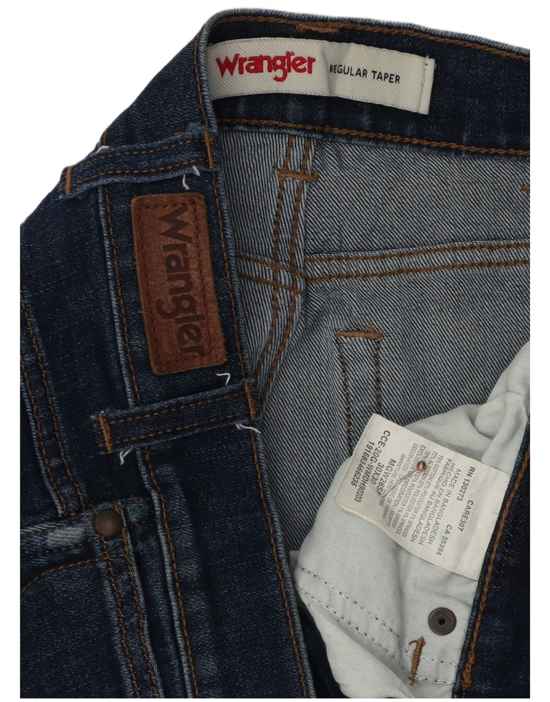 Ανδρικό τζιν WRANGLER Regular Tapered W30 L30 Blue Cotton