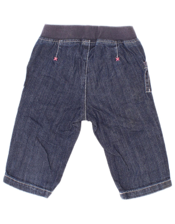 Benetton Baby Girls τζιν σορτς 3-6 μηνών W18 Navy Blue Cotton