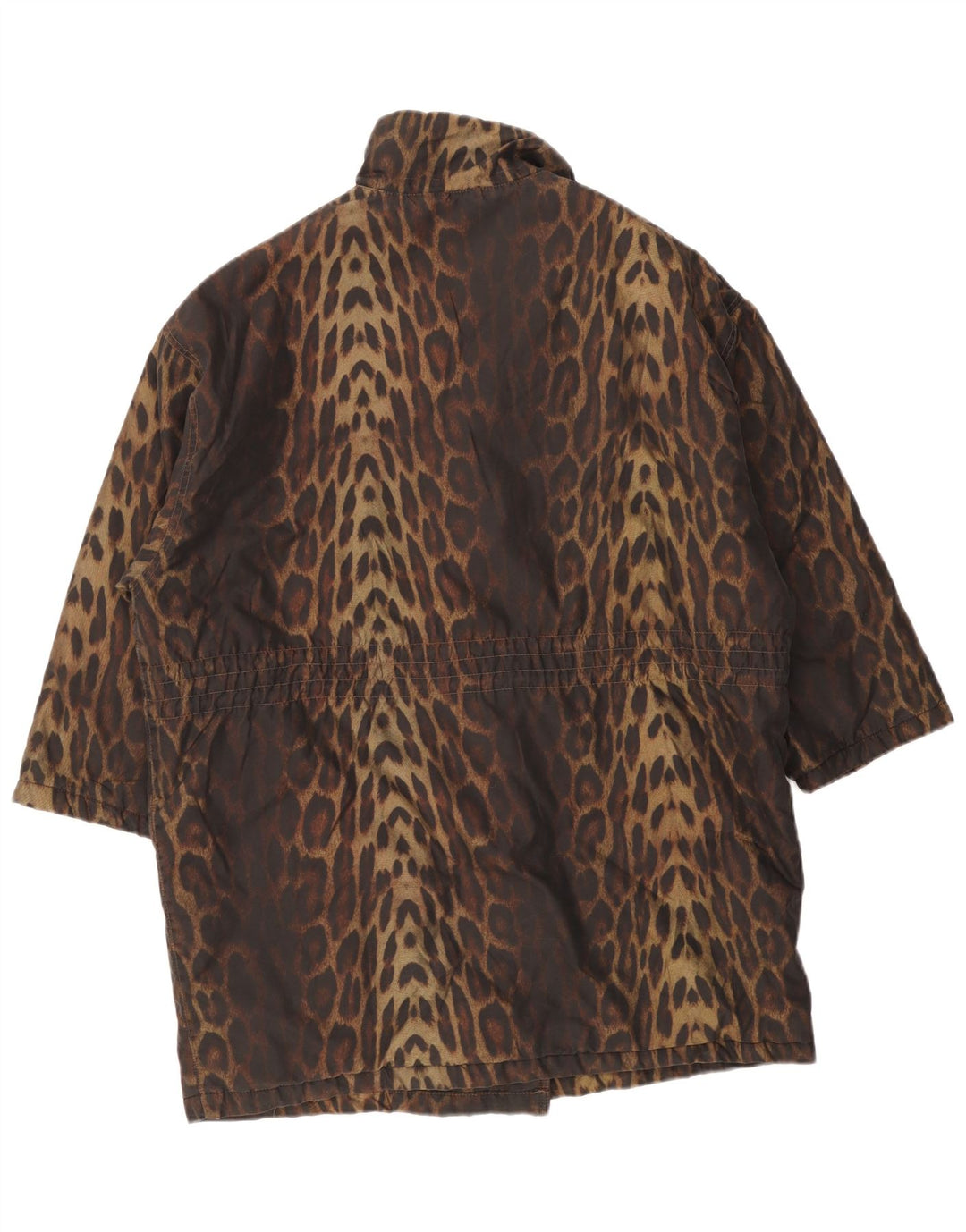 Preca Γυναικείο Παλτό με διπλό στήθος IT 42 Medium καφέ Animal Print
