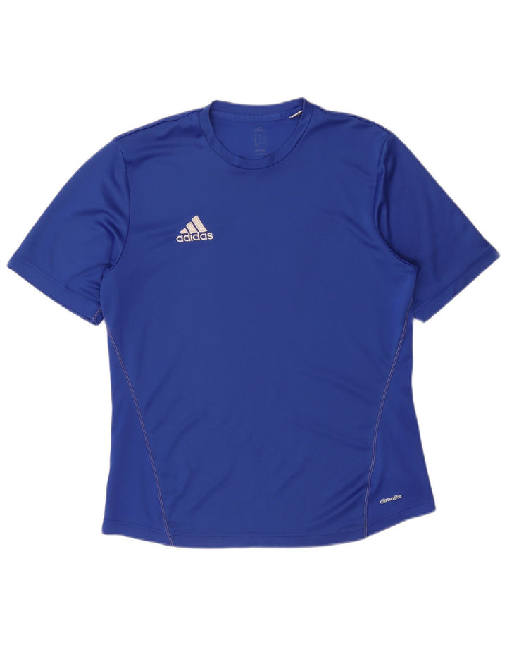 Ανδρικό T-Shirt Climalite Adidas Top Medium Blue Polyester